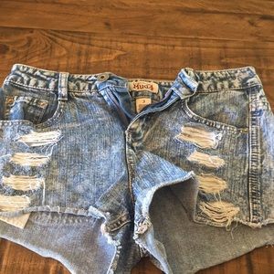High waisted shorts